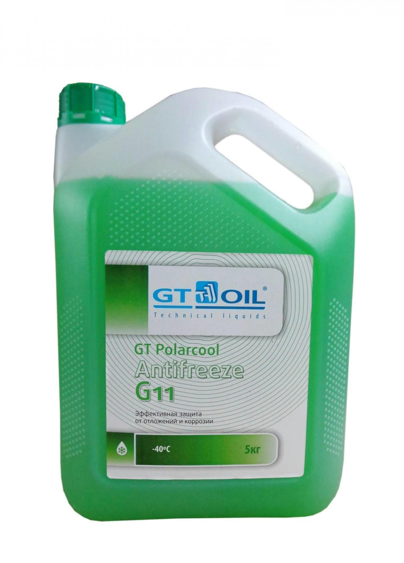 Антифриз G11 GT Polarcool готовый 5л (зеленый) артикул 1950032214014
