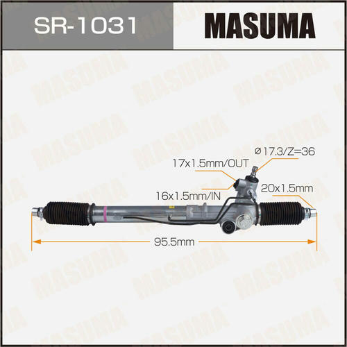 Рейка рулевая MASUMA (правый руль, ГУР), SR-1031