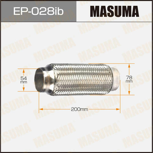 Гофра глушителя Masuma Innerbraid 54x200, EP-028ib