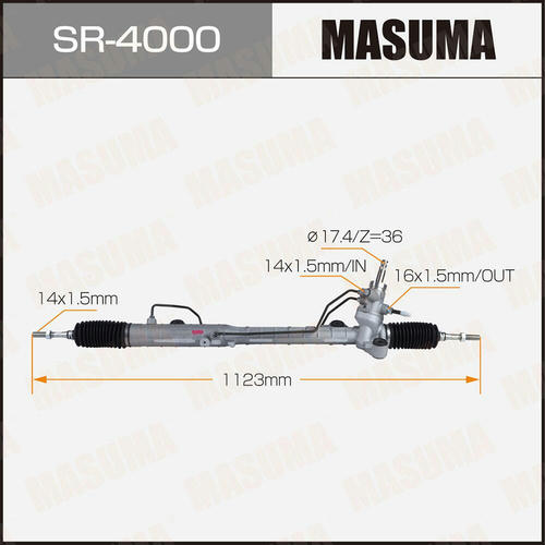 Рейка рулевая MASUMA (левый руль, ГУР), SR-4000