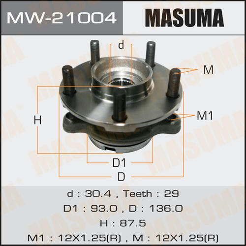 Ступичный узел Masuma, MW-21004