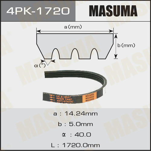 Ремень привода навесного оборудования Masuma, 4PK-1720