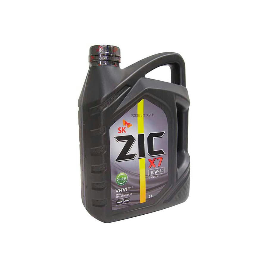 Масло моторное ZIC X7 Diesel 10W40 синтетическое 4л 162607