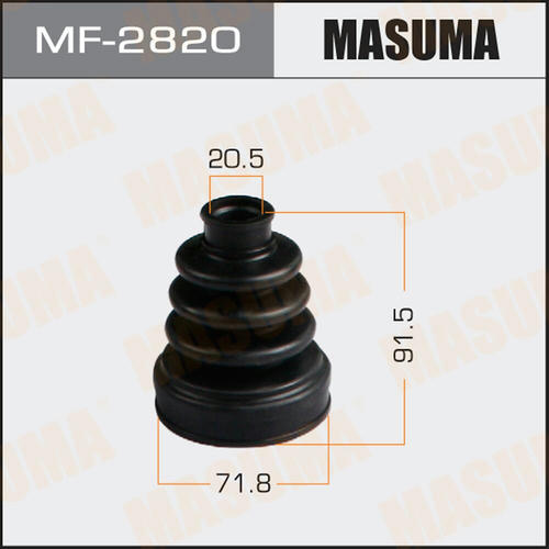 Пыльник ШРУСа Masuma (резина), MF-2820