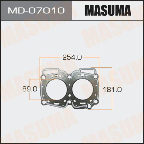 Прокладка ГБЦ (графит-эластомер) Masuma толщина 1,60 мм, MD-07010