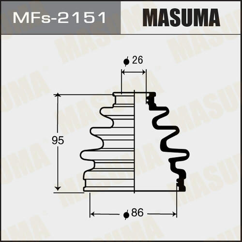 Пыльник ШРУСа Masuma (силикон), MFs-2151