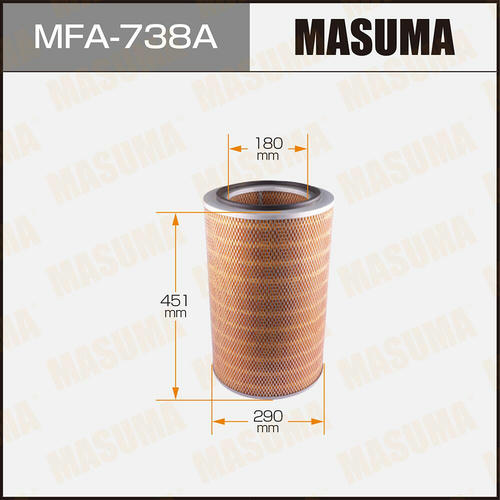 Фильтр воздушный Masuma, MFA-738