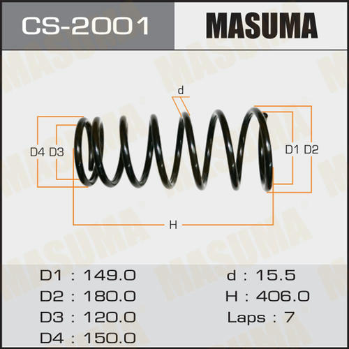 Пружина подвески Masuma, CS-2001