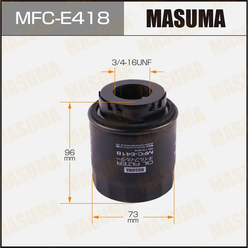 Фильтр масляный Masuma, MFC-E418