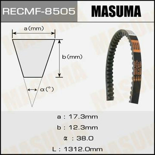 Ремень привода навесного оборудования Masuma, 17x1312 мм, 17x1312 мм, 8505