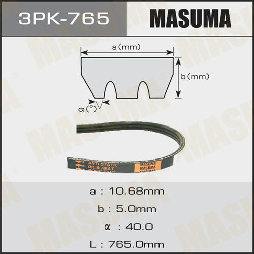 Ремень привода навесного оборудования Masuma, 3PK-765