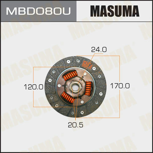 Диск сцепления Masuma, MBD080U