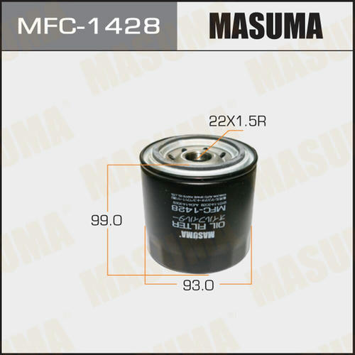 Фильтр масляный Masuma, MFC-1428