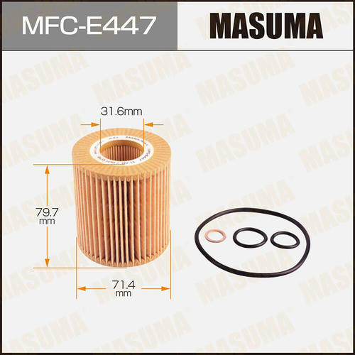 Фильтр масляный Masuma (вставка), MFC-E447