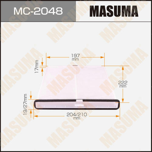 Фильтр салонный Masuma, MC-2048