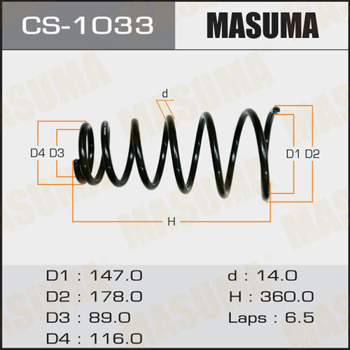 Пружина подвески Masuma, CS-1033