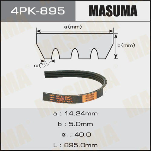 Ремень привода навесного оборудования Masuma, 4PK-895