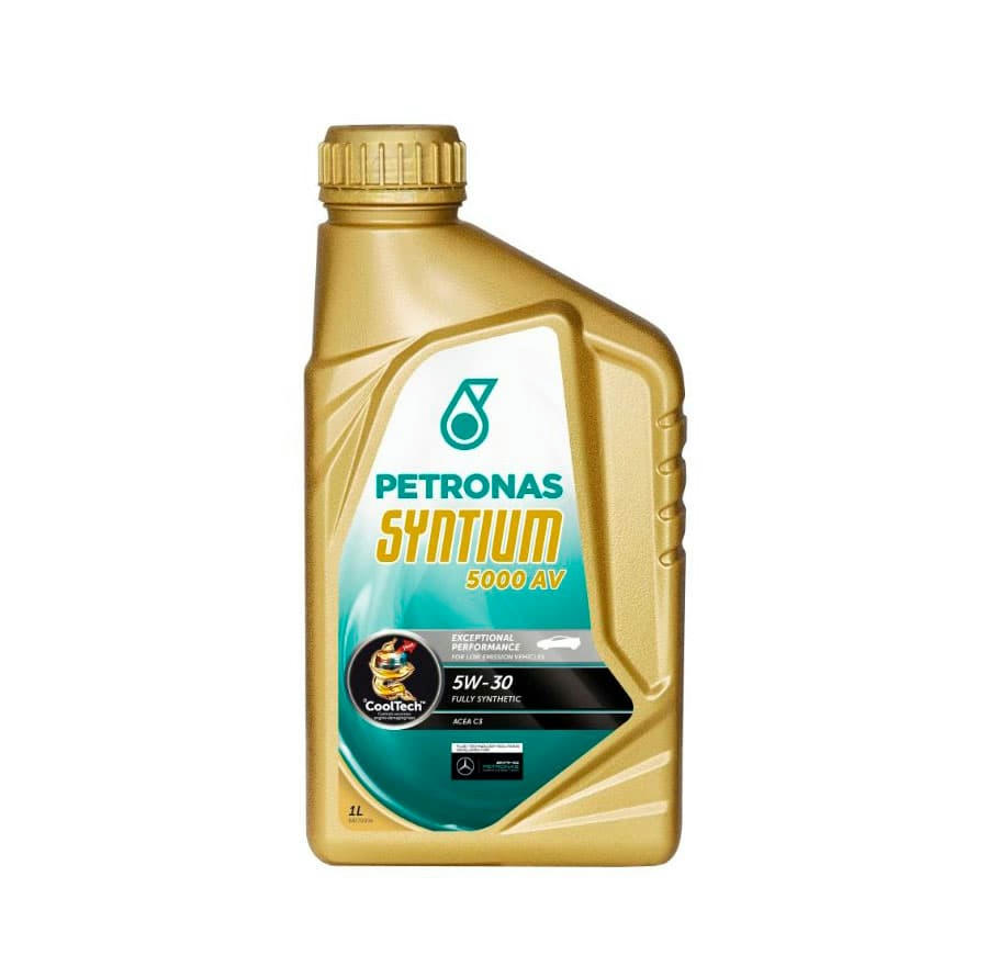Масло моторное Petronas Syntium 5000 AV 5W30 синтетическое 1л 18131619