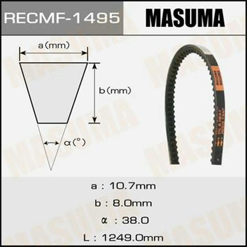 Ремень привода навесного оборудования Masuma, 10x1249 мм, 10x1249 мм, 1495