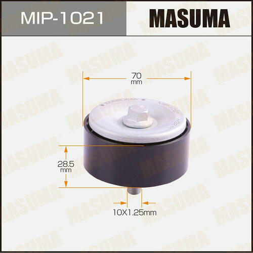 Ролик обводной приводного ремня Masuma, MIP-1021