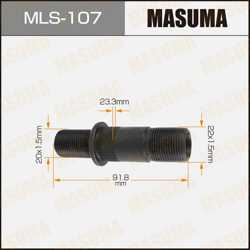 Шпилька колесная M22x1.5(R), M20x1.5(R) Masuma, MLS-107