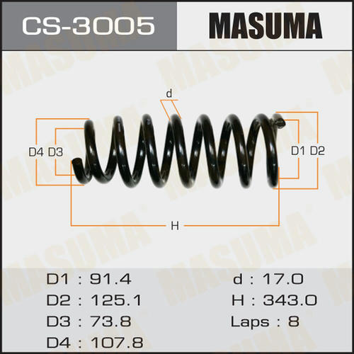 Пружина подвески Masuma, CS-3005