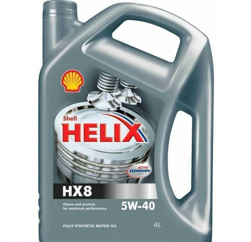 Масло SHELL Helix HX8 Synthetic 5W40 моторное синтетическое 4л