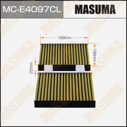 Фильтр салонный Masuma угольный, MC-E4097CL