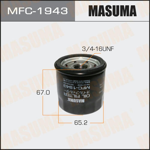 Фильтр масляный Masuma, MFC-1943