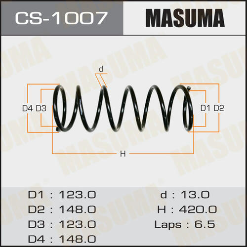 Пружина подвески Masuma, CS-1007