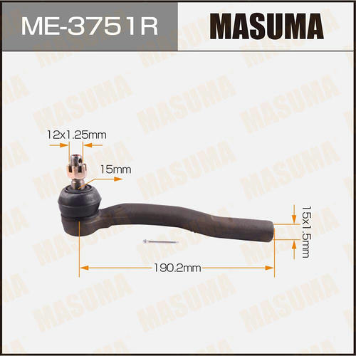 Наконечник рулевой Masuma, ME-3751R