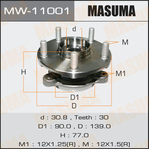 Ступичный узел Masuma, MW-11001