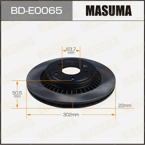 Диск тормозной Masuma, BD-E0065