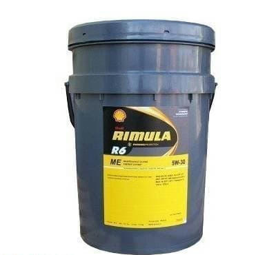 Масло SHELL Rimula R6 ME 5W30 моторное синтетическое 20л