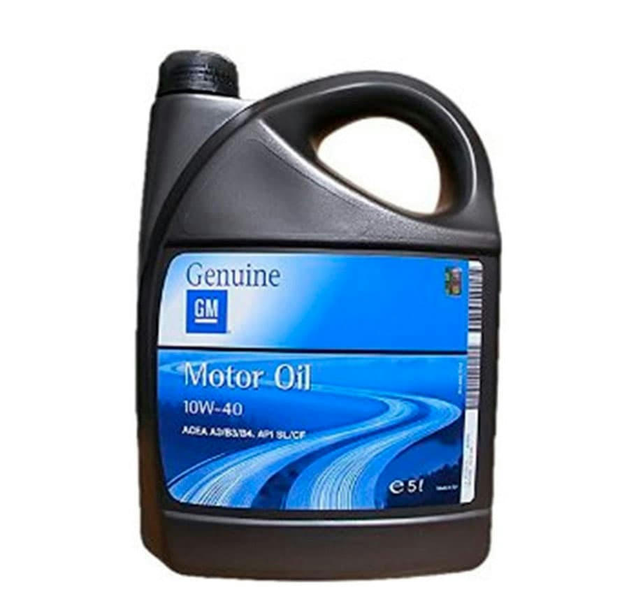 Масло моторное GM Motor Oil 10W40 полусинтетическое 5л 93165216