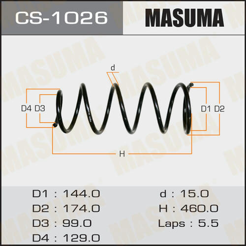 Пружина подвески Masuma, CS-1026