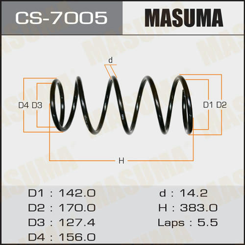 Пружина подвески Masuma, CS-7005