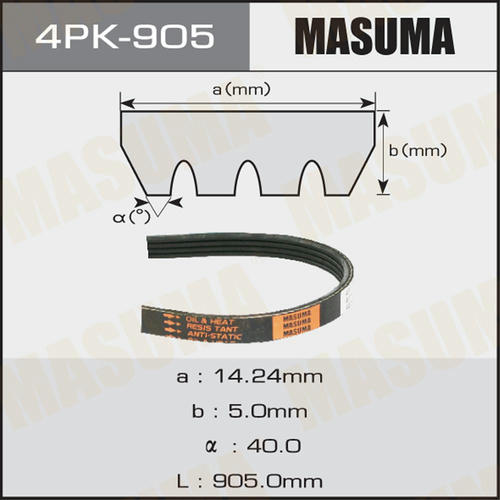 Ремень привода навесного оборудования Masuma, 4PK-905