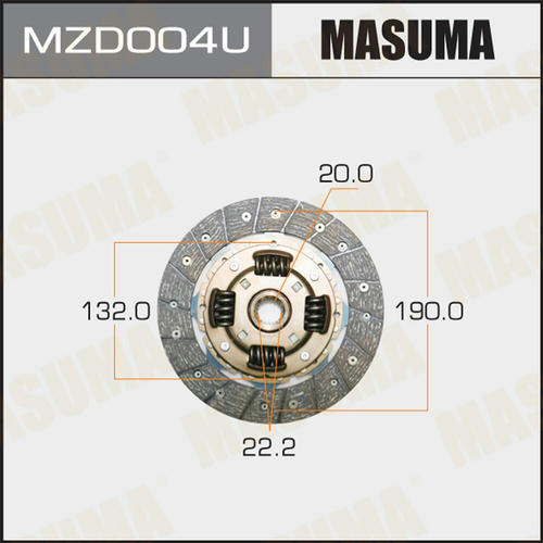 Диск сцепления Masuma, MZD004U