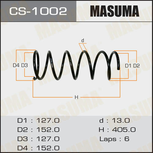 Пружина подвески Masuma, CS-1002