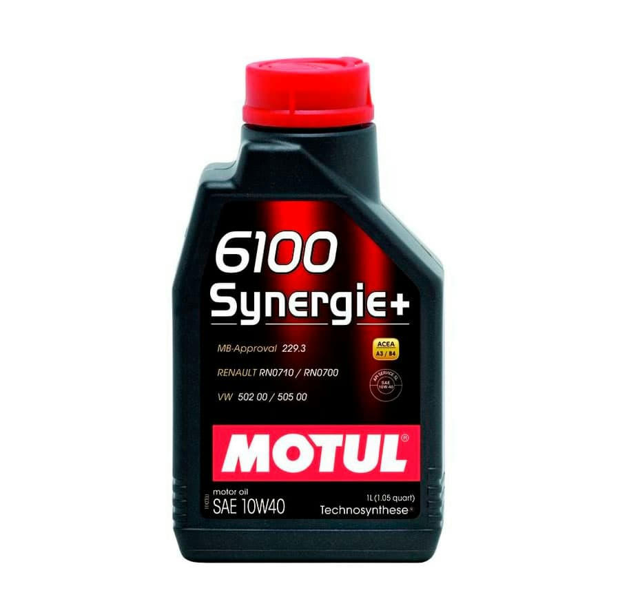 Масло моторное Motul 6100 Synergie+ A3B4 10W40 полусинтетическое 1л 108646