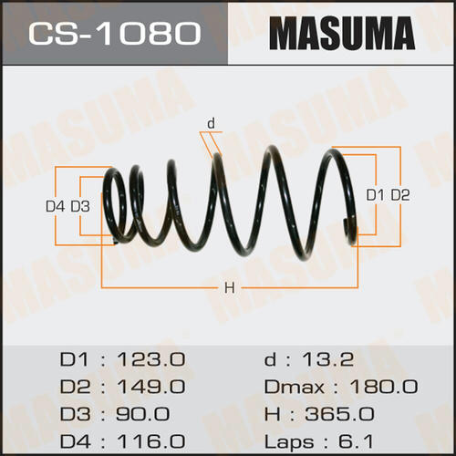 Пружина подвески Masuma, CS-1080