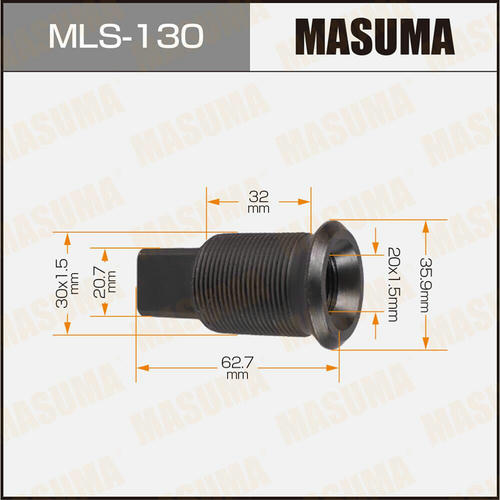 Футорка колесная M30x1.5(R), M20x1.5(R) Masuma, MLS-130