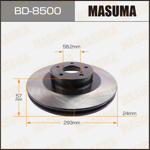 Диск тормозной Masuma, BD-8500