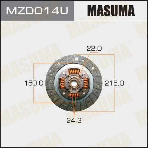 Диск сцепления Masuma, MZD014U