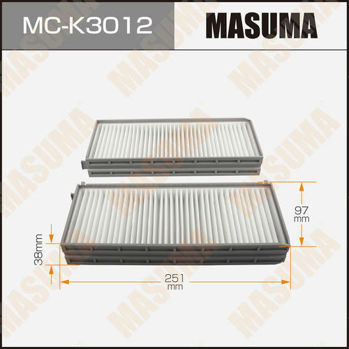 Фильтр салонный Masuma, MC-K3012