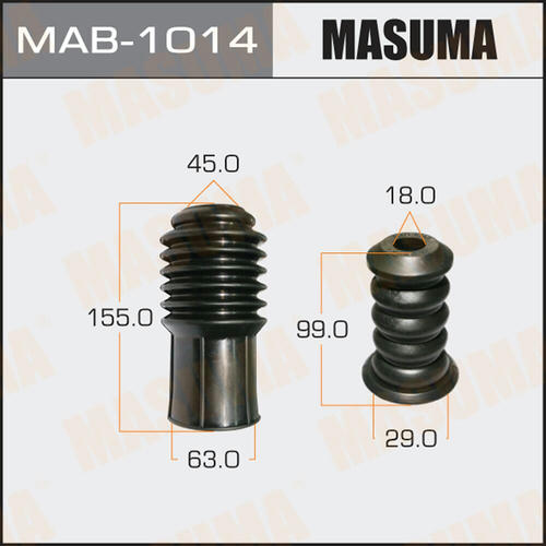 Пыльник амортизатора Masuma универсальный, отбойник D=18, H=99, MAB-1014