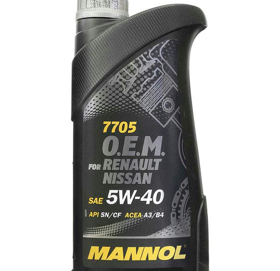 Масло моторное Mannol 7705 O.E.M. for Renault Nissan 5W40 синтетическое 1л 1088
