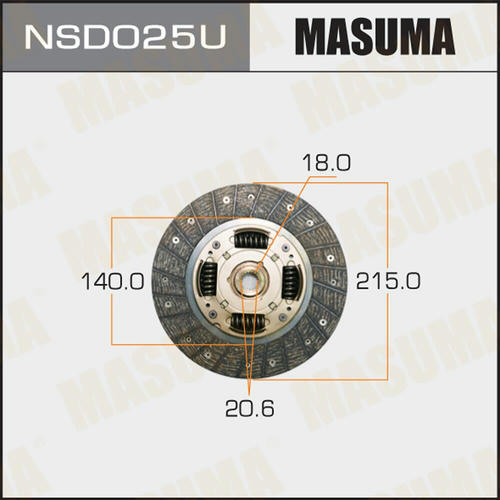 Диск сцепления Masuma, NSD025U