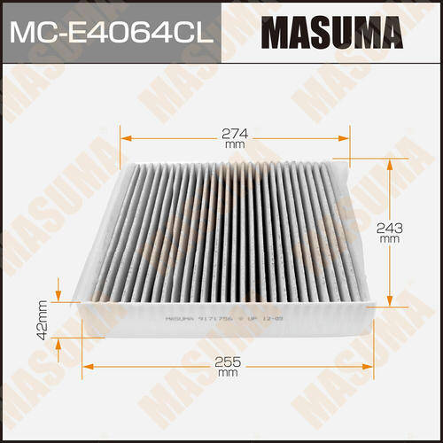 Фильтр салонный Masuma угольный, MC-E4064CL